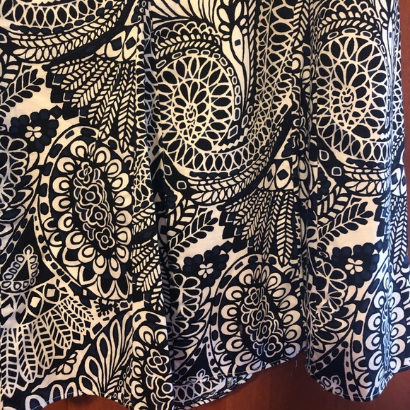 Ann Taylor Black and White Skirt Size 6 - Picture 3 of 5